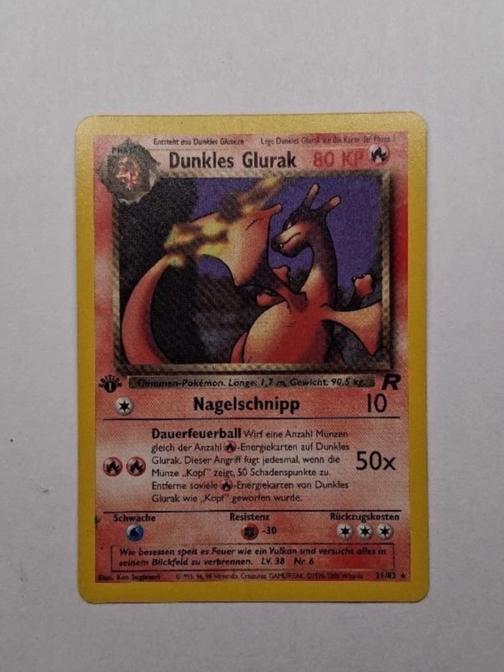 German 1st Edition Dark Charizard